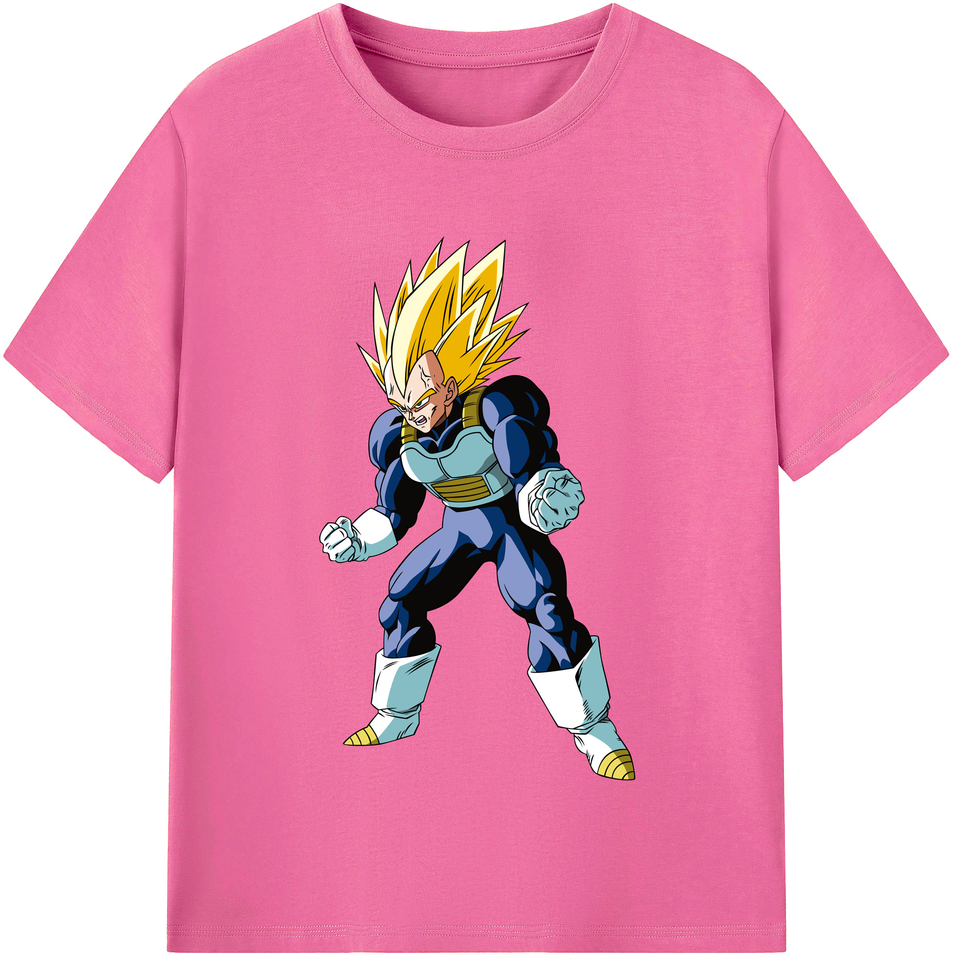 （画像用） ドラゴンボール ベジータ四世（Bejīta Yonsei）DRAGON BALL Vegeta IV レディースカジュアルプリントTシャツ（綿100％）